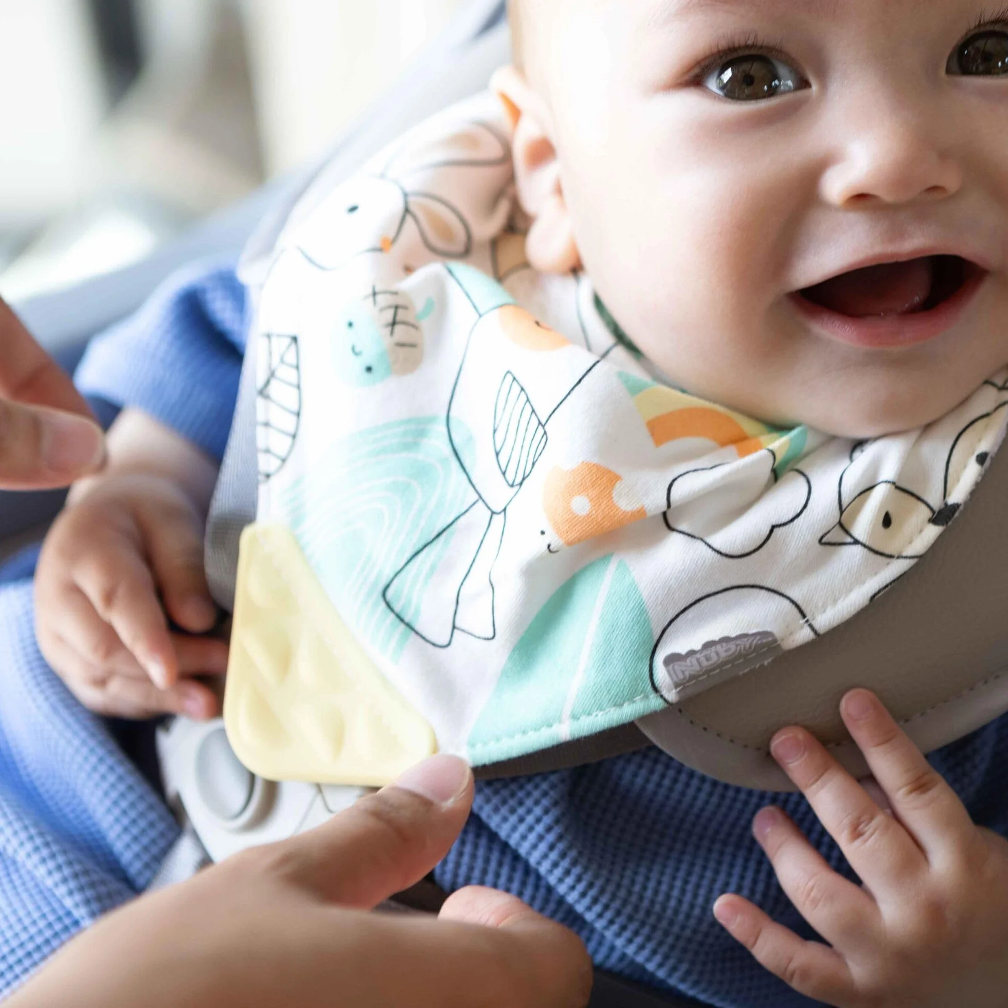 Nuby Lot de 3 bavoirs de dentition bandana