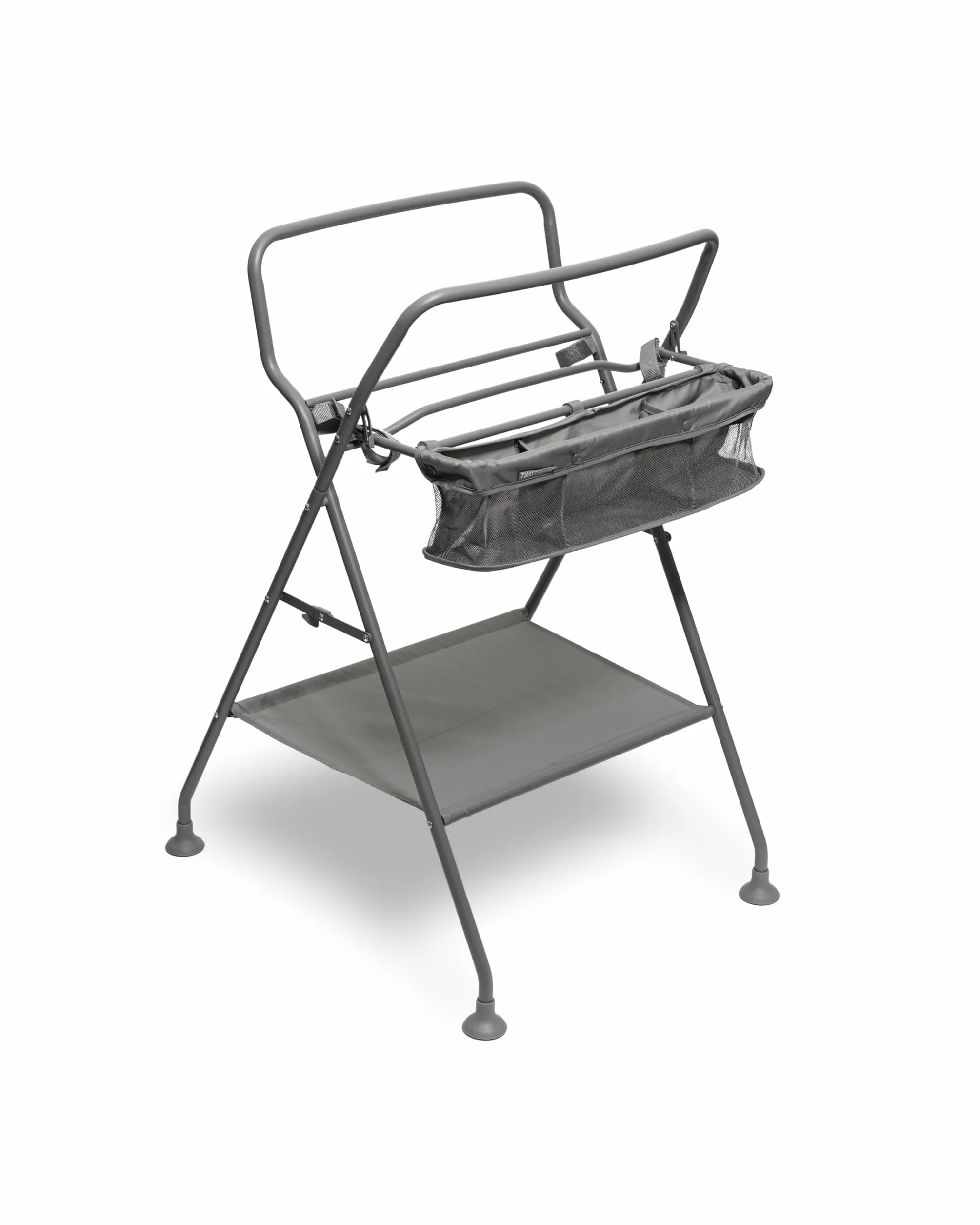 Twistshake Support Pliable pour Baignoire de Bébé avec Rangement et Tuyau d'Évacuation | Pieds Antidérapants