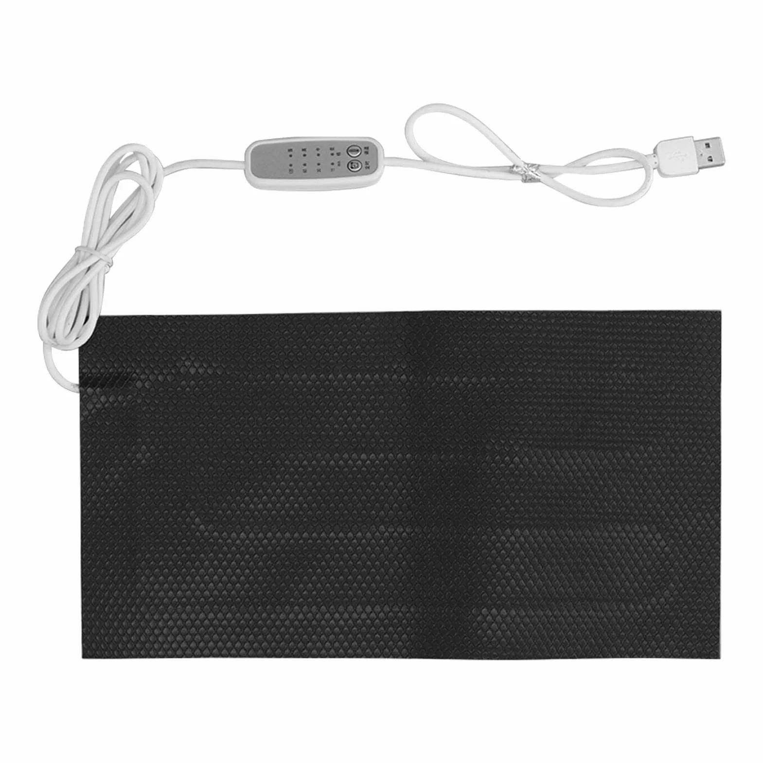 Coussin Chauffant Électrique Fibre Carbone USB 4 Niveaux Température Lavable 25 x 30 cm