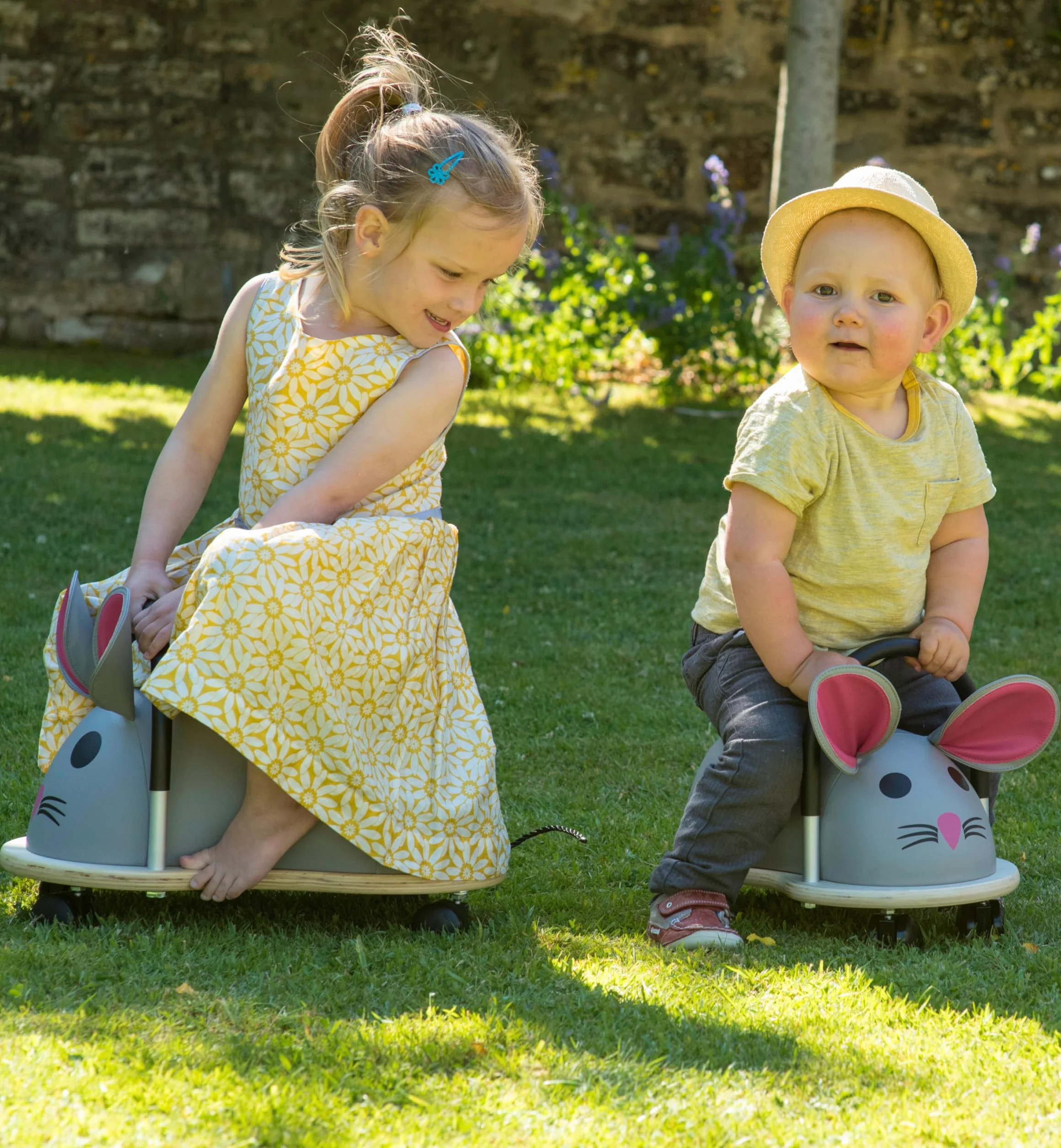 Wheely Bug Trotteur Souris multi-directionnel bois 1-3 ans