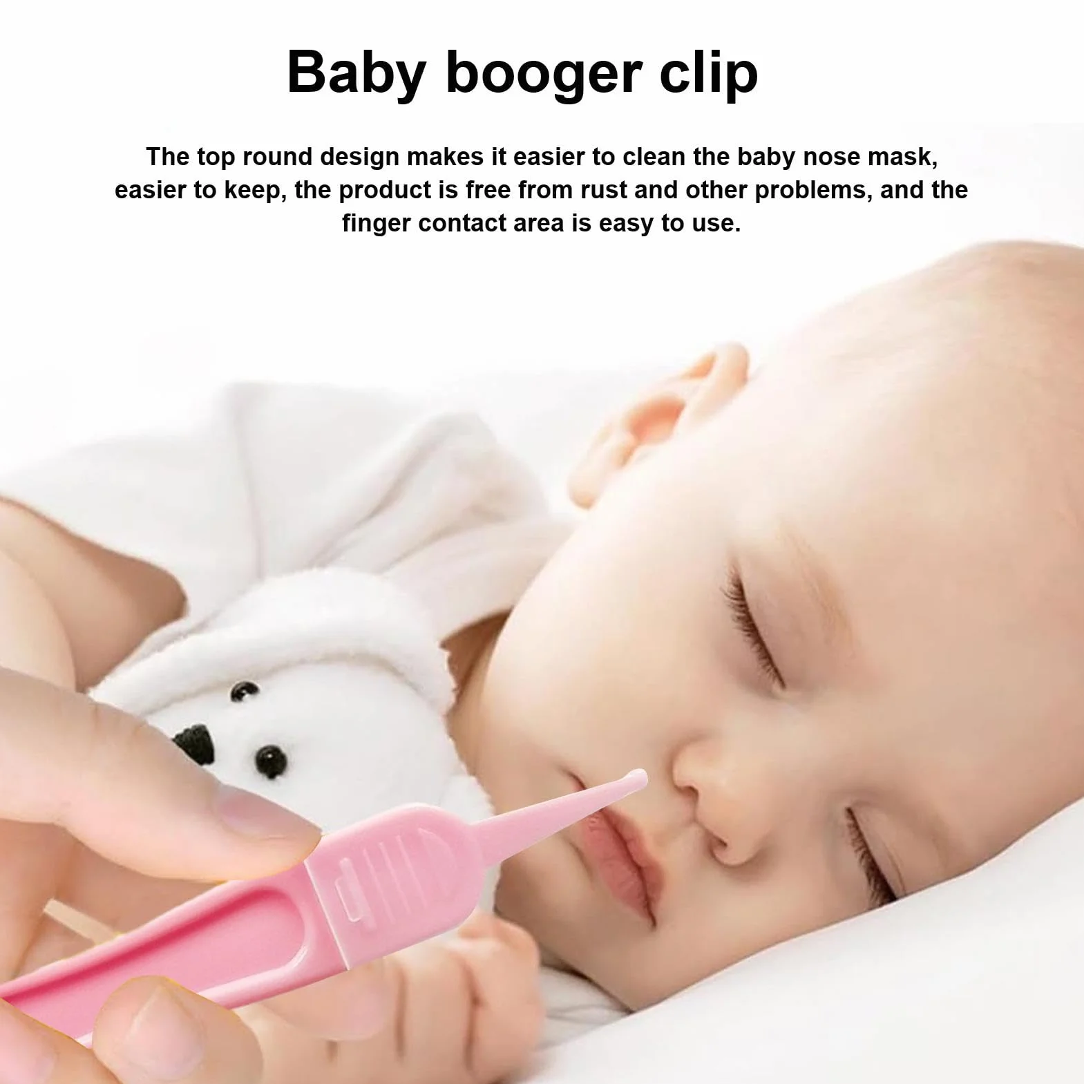 Pince à épiler pour bébés – Rond, portable, nettoyage des conduits auditifs et voies nasales