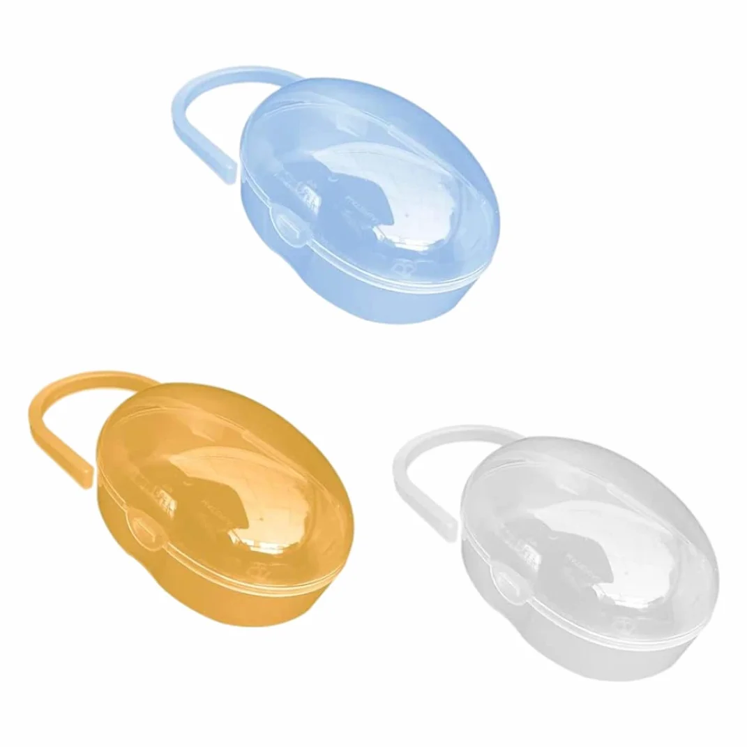 Boîtier de sucette Babe Boîte de tétine anti-poussière BPA 3 pièces