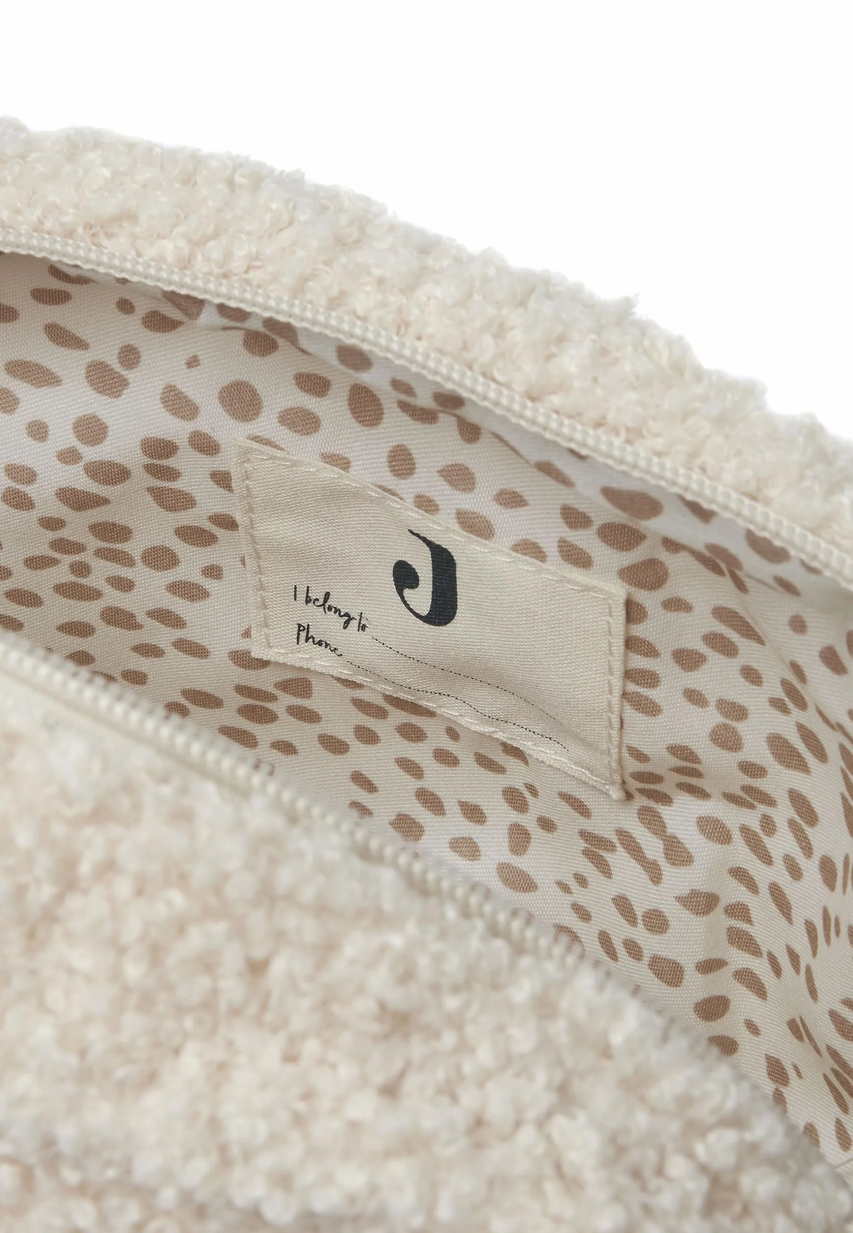 Jollein Trousse de Toilette Boucle Ivoire Sac à Couches Organiseur