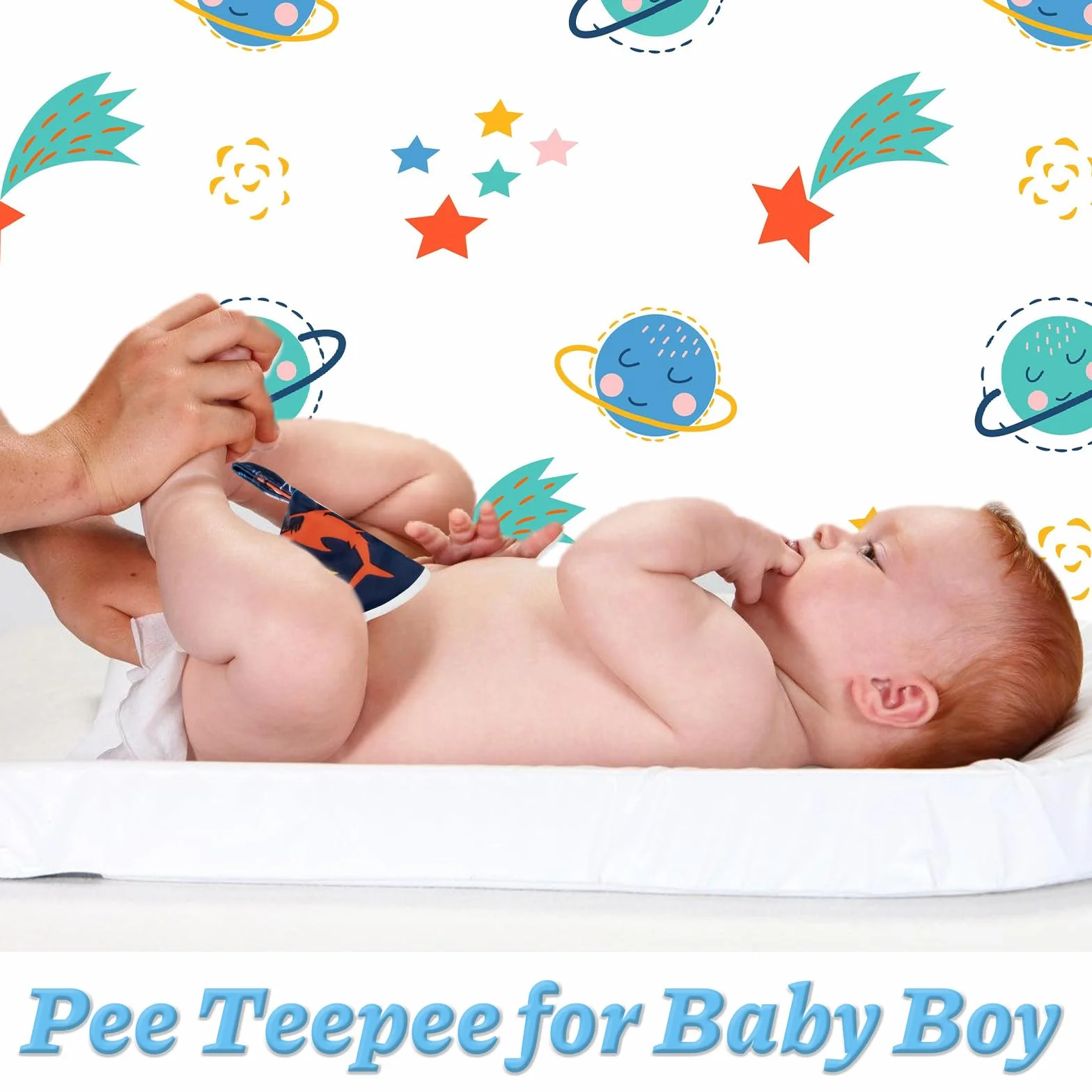 Lot de 12 Protège-Couche Bébé Garçon avec Sac Mouillé - Forte Absorption