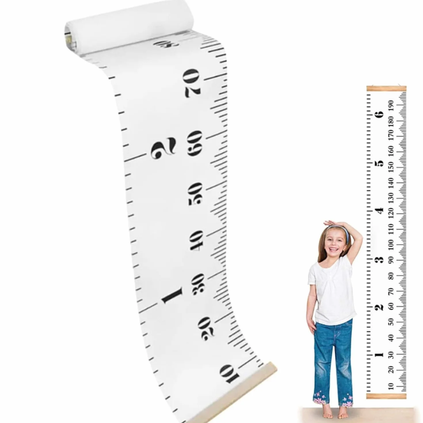 Toise de Hauteur pour Enfants Murale Règle Croissance Décoration Chambre