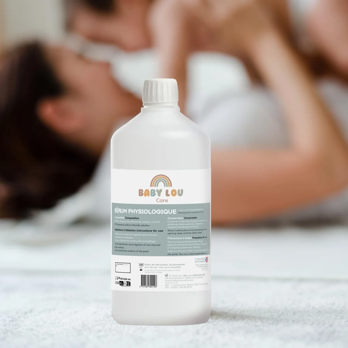Sérum Physiologique 3x1L NaCl 0,9% Lavage Fosses Nasales France