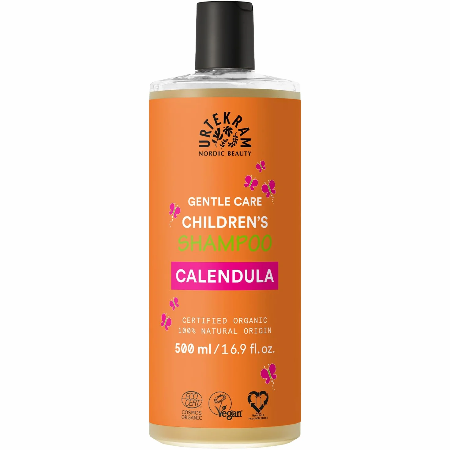 Urtekram Shampooing Enfant Bio à la Calendula 500 ml Soin Doux Cheveux Délicats Vegan Sans Parabènes ni Silicones