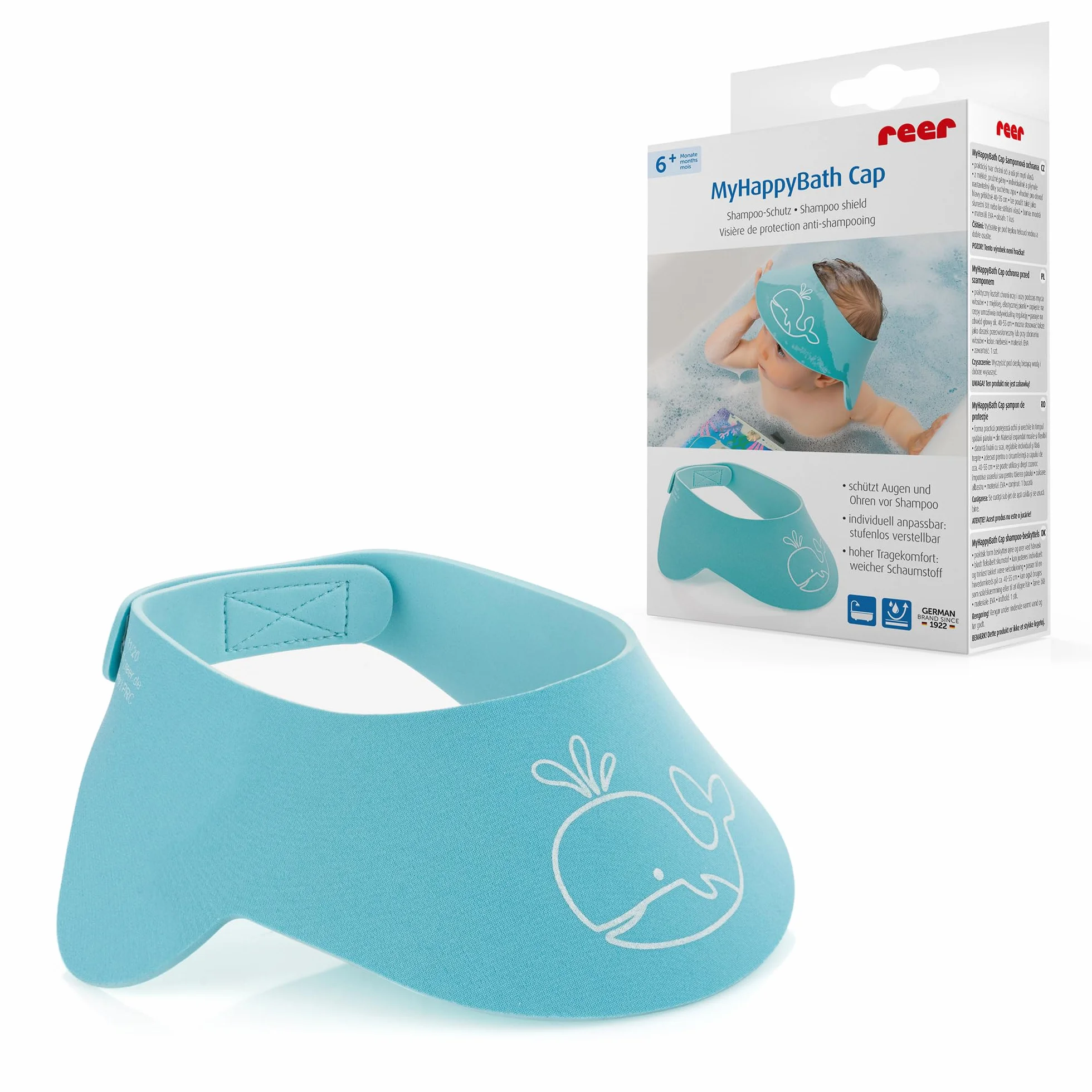 reer MyHappyBath Cap Visière de protection anti-shampooing