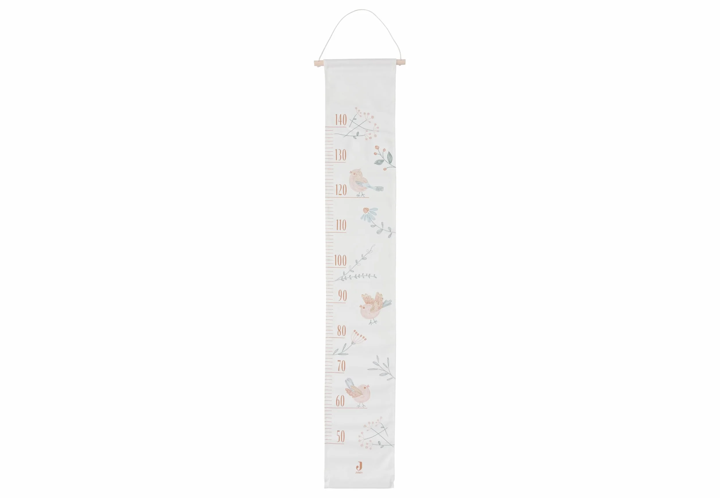 Jollein Toise pour enfants Lovely Birds 100% coton 140 cm Imprimé oiseaux branches