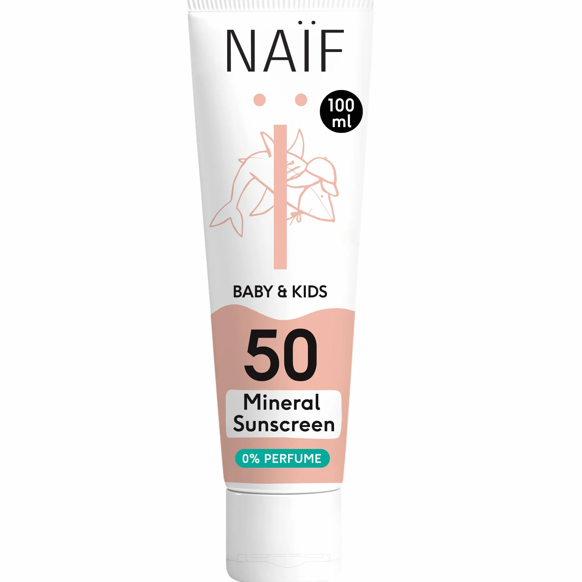 Naïf Crème solaire minérale SPF 50 Protection UVA UVB 100 ml