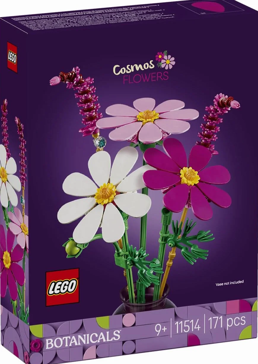 LEGO Botanicals Les Cosmos 11514 Bouquet de Fleurs Artificielles Décoration DIY Cadeau Fille 9 Ans
