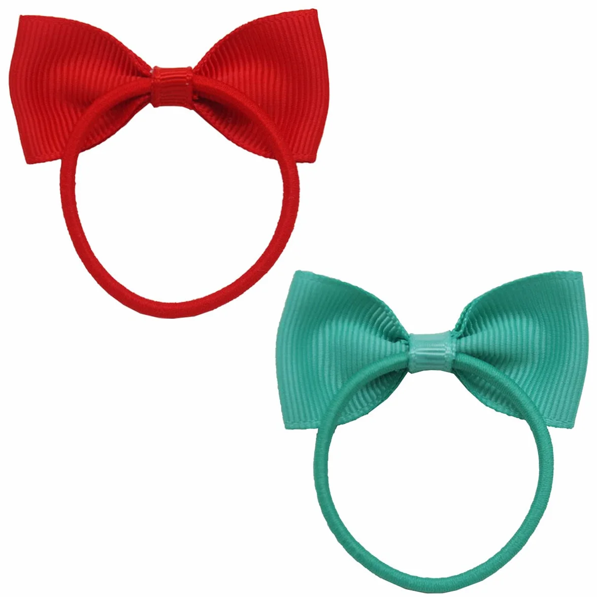 Mini Rubans à cheveux bébé fille 4,4 cm - Nœuds gros-grain élastiques enfants tout-petits