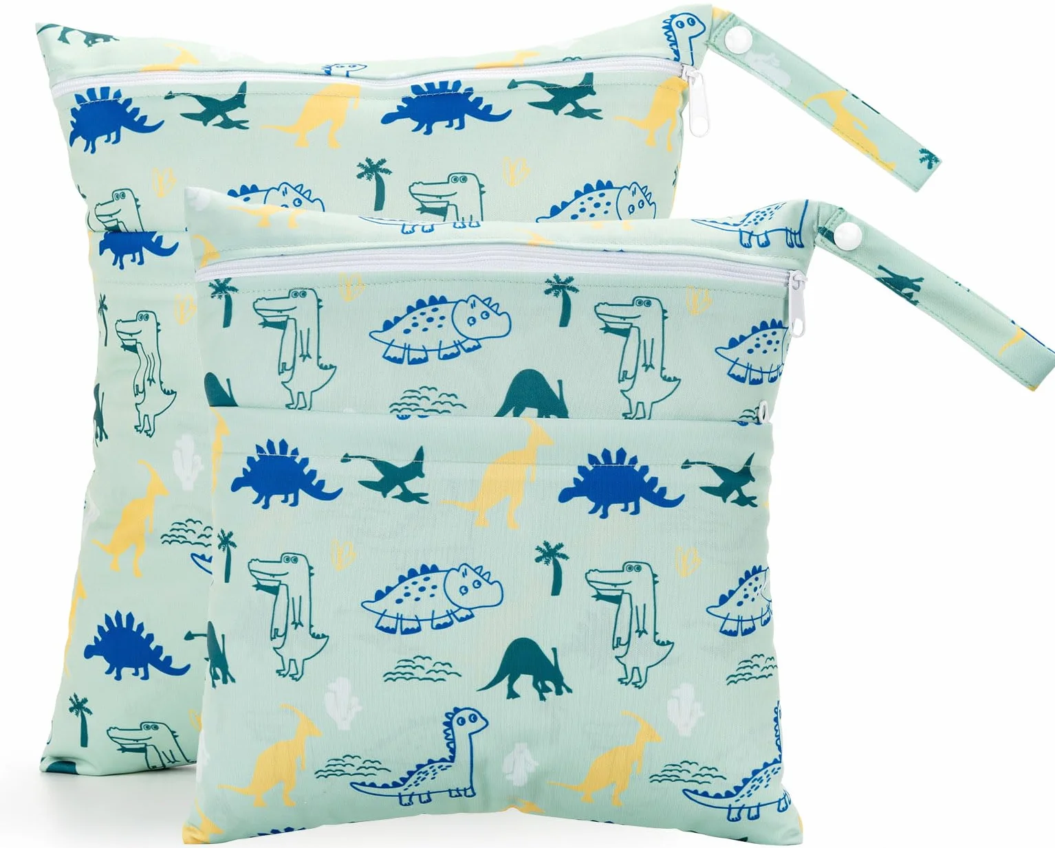 Lot de 2 sacs humides pour crèche multicolore - Sac de voyage pour fille et garçon