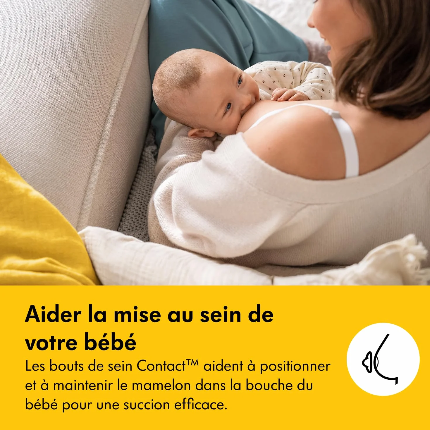 Medela Bouts de sein en silicone Contact 20 mm, 2 pièces, sans BPA