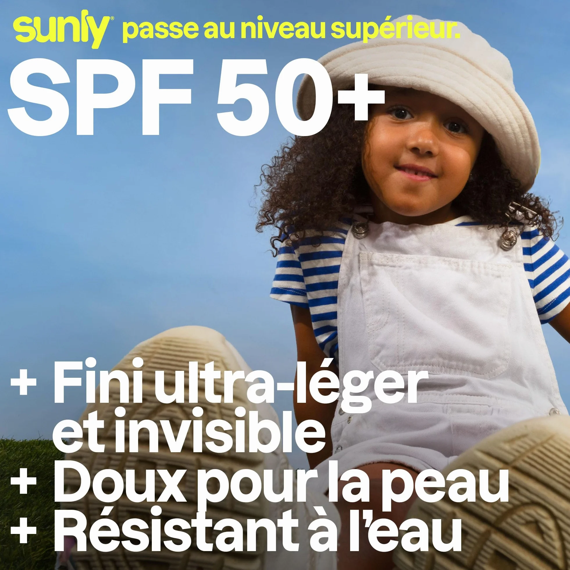 ATTITUDE Crème Solaire Enfants SPF 50 Large Spectre Oxyde de Zinc Non Nano Résistant à l'Eau Visage Corps 80 g