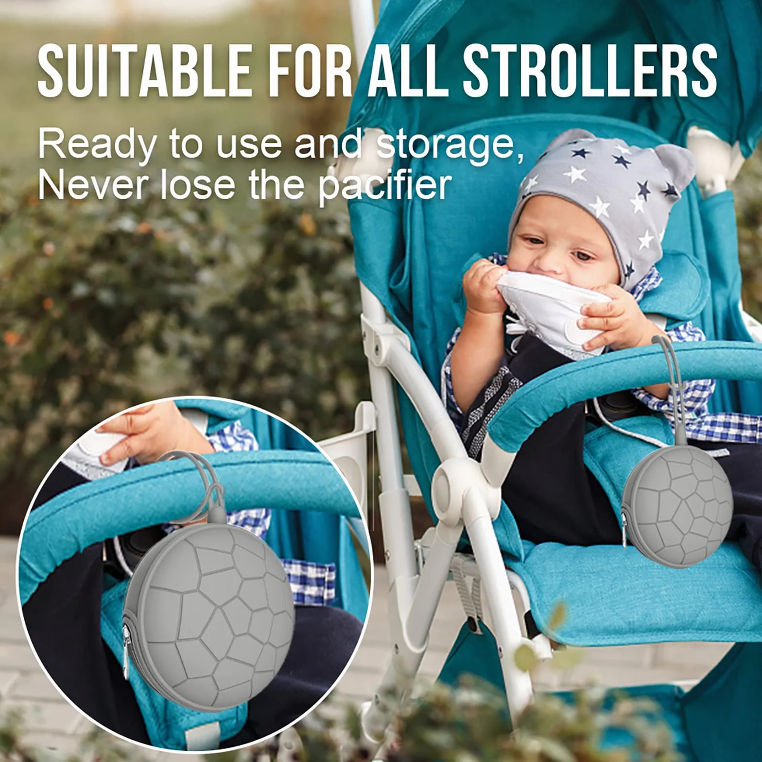 Silicone Pacifier Box Waterproof Portable Soother Storage Case BPA Free Dummy Holder Pouch Black