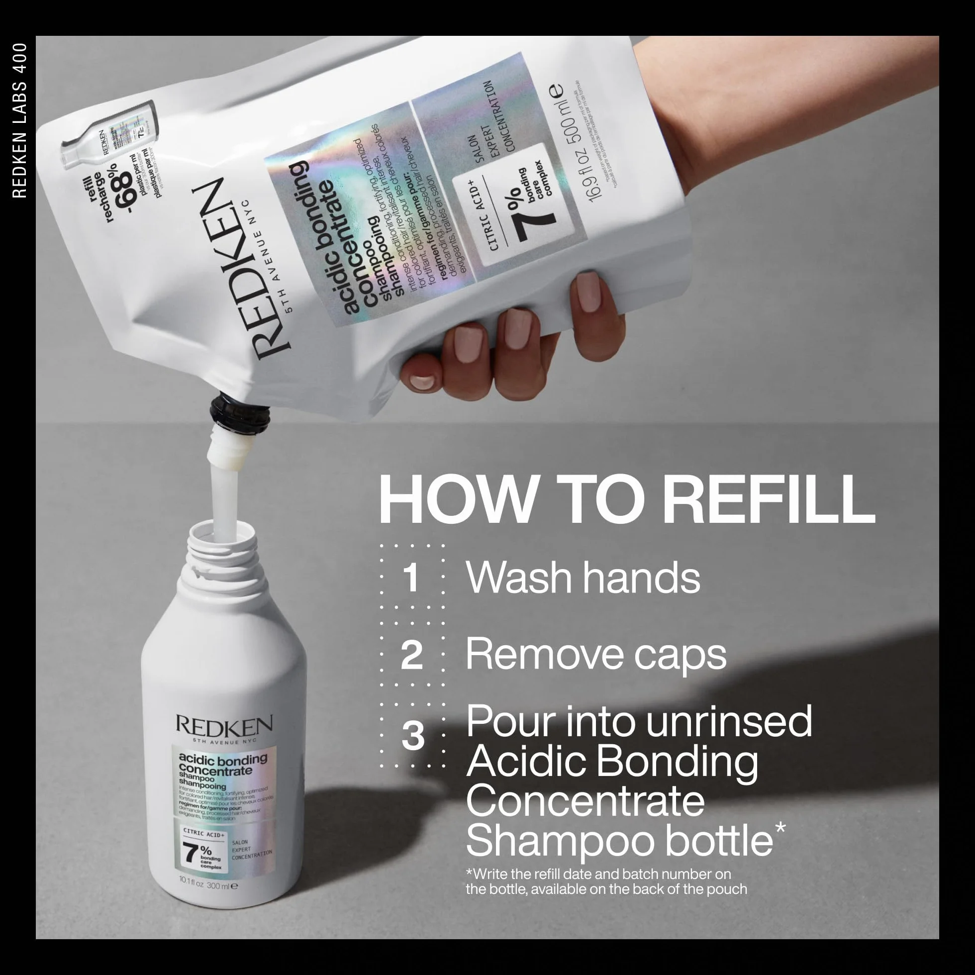 REDKEN Shampoing Acidic Bonding Concentrate 300 ml Cheveux Secs & Abimés