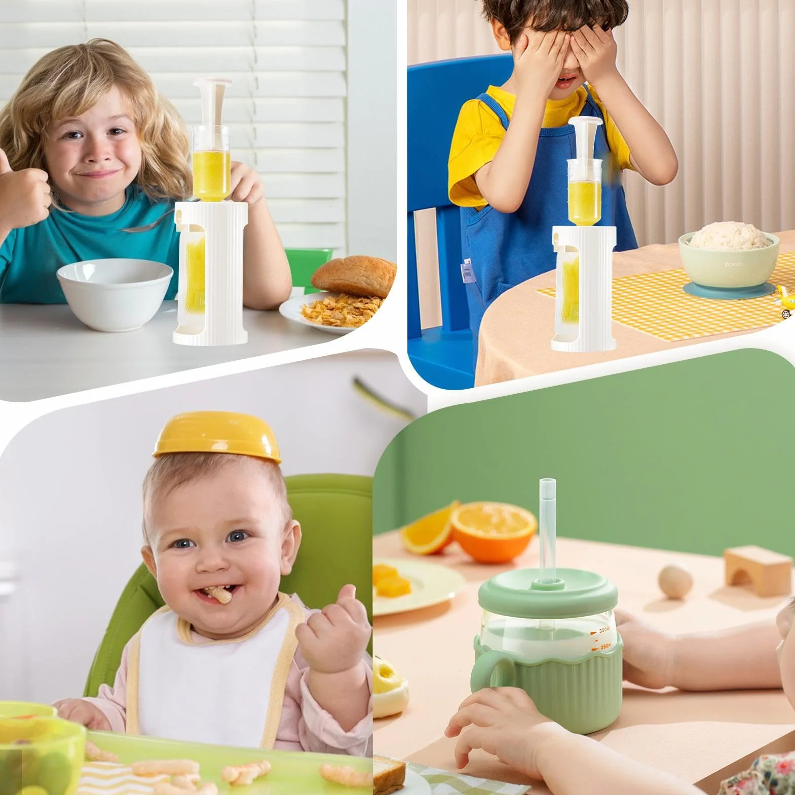 Machine À Aliments Pour Bébé - Station De Remplissage De Purée Fruits Avec Sac De Pressage 10Pcs - Portable Purée Squeezer