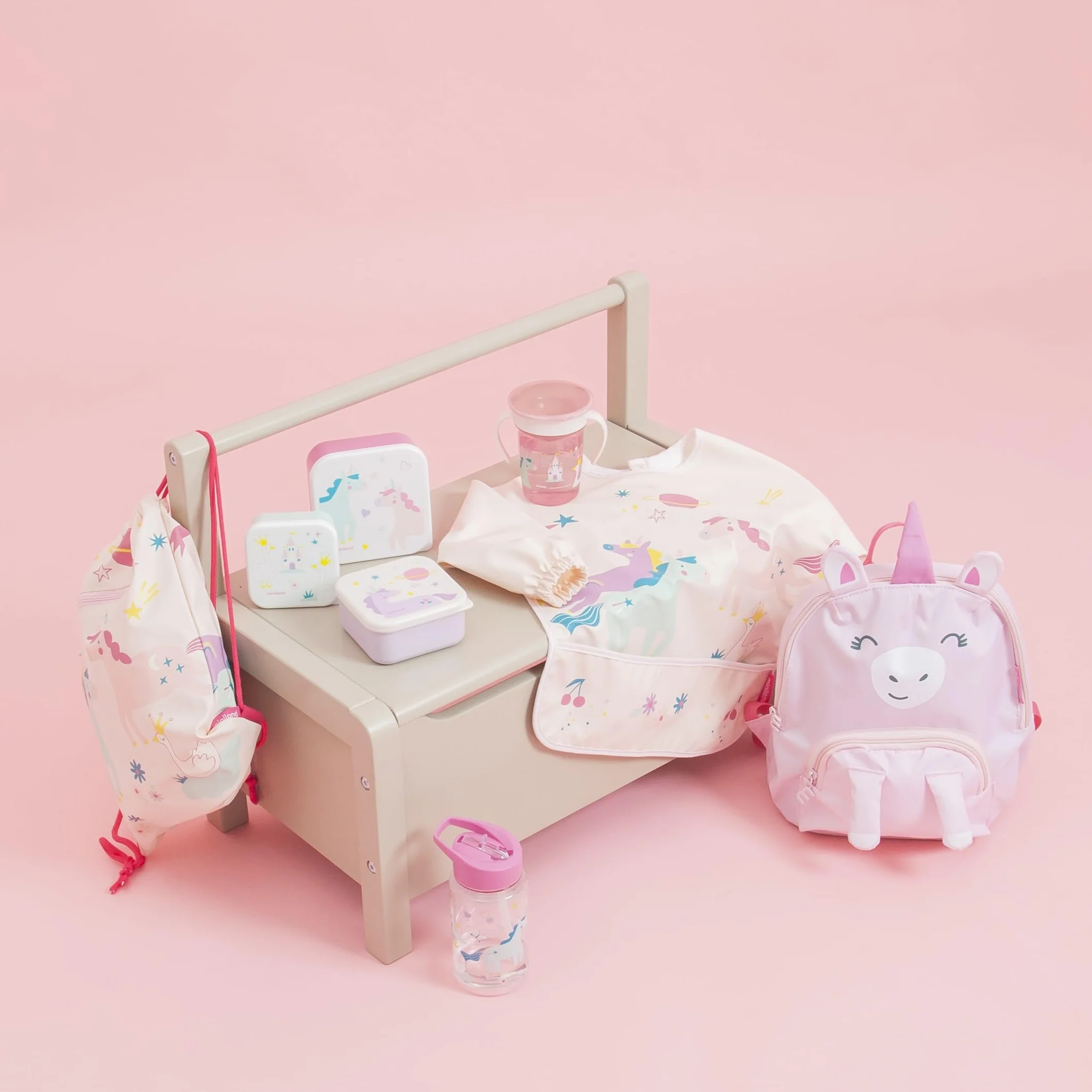Miniland Set de 3 Boîtes à Déjeuner Enfant Empilables Lavables au Lave-Vaisselle Sans BPA