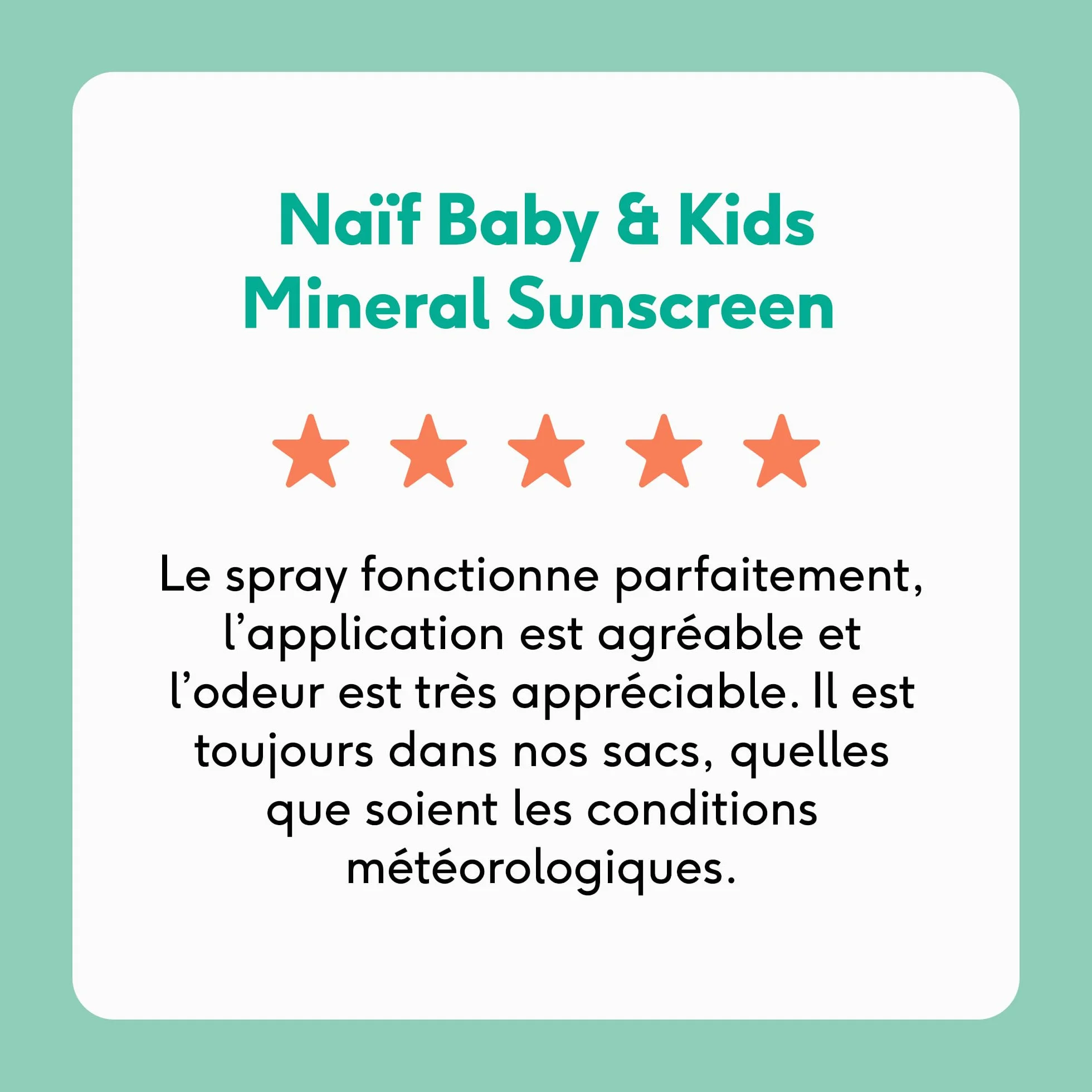 Naïf Spray Solaire Minéral SPF 50 pour Bébé & Enfant 100 ml