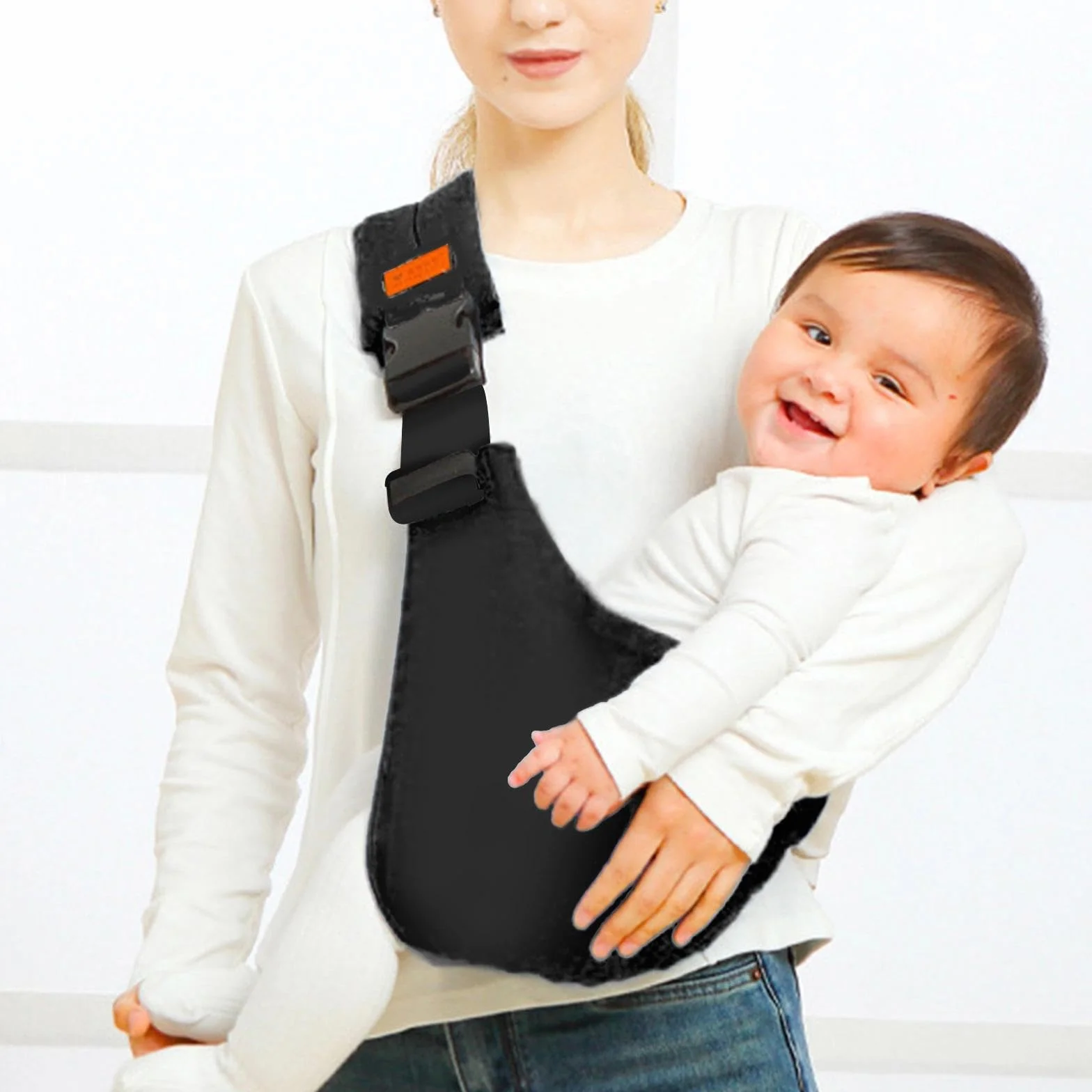 Koala Babycare Baby Carrier Physiologique Porte Bebe Réglable Léger Respirant 0-36 Mois Noir