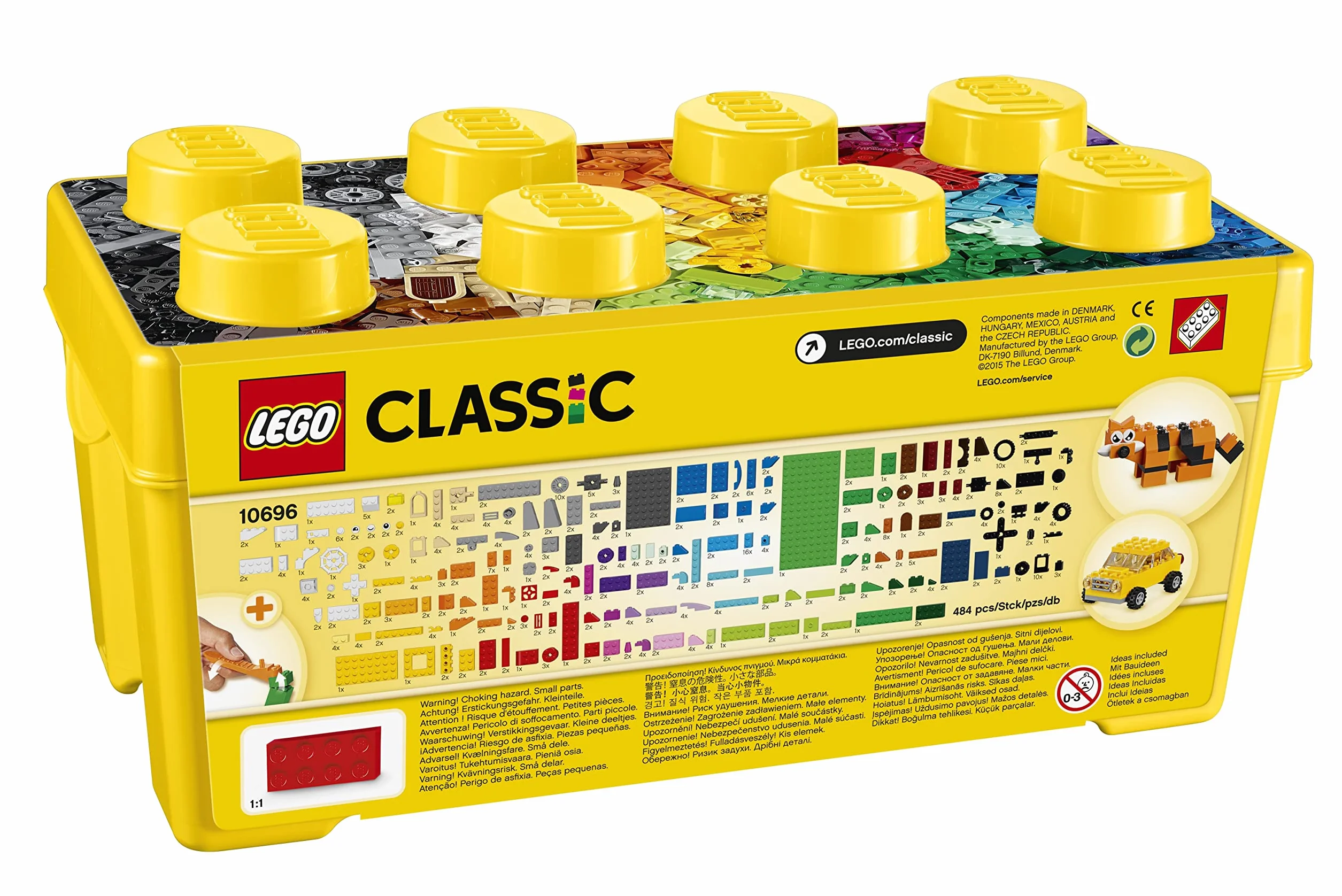 LEGO Classic 10696 La Boîte de Briques Créatives, Jouet de Construction avec Rangement, Enfants 4 Ans