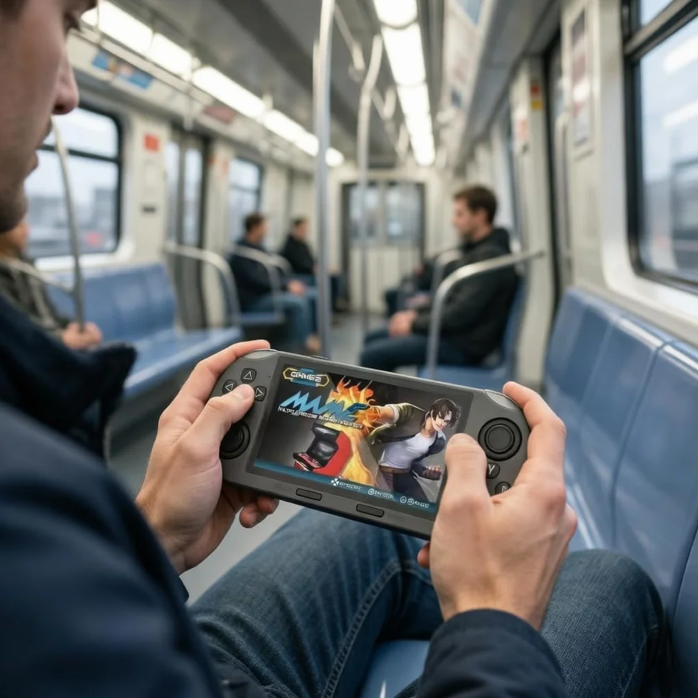 MICHLO SF3000HD Console rétro portable écran IPS 4,5" Mini HDMI Batterie 3000 mAh Noir