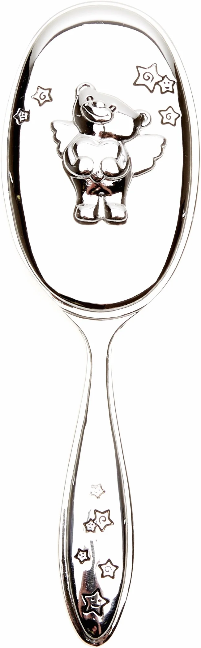 Widdop & Bingham Coffret Cadeau Naissance Baptême Set Brosse Peigne Plaqué Argent 16.2 cm