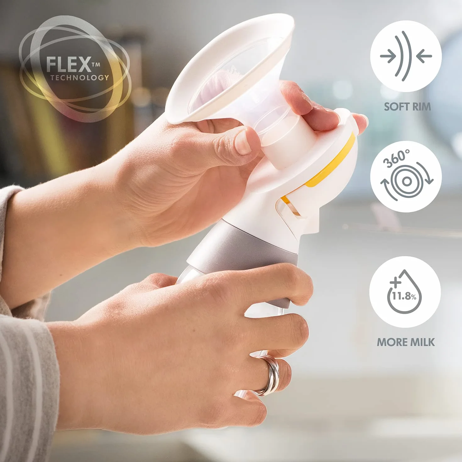 Téterelles pour tire-lait Medela PersonalFit Flex, rebords souples et doux