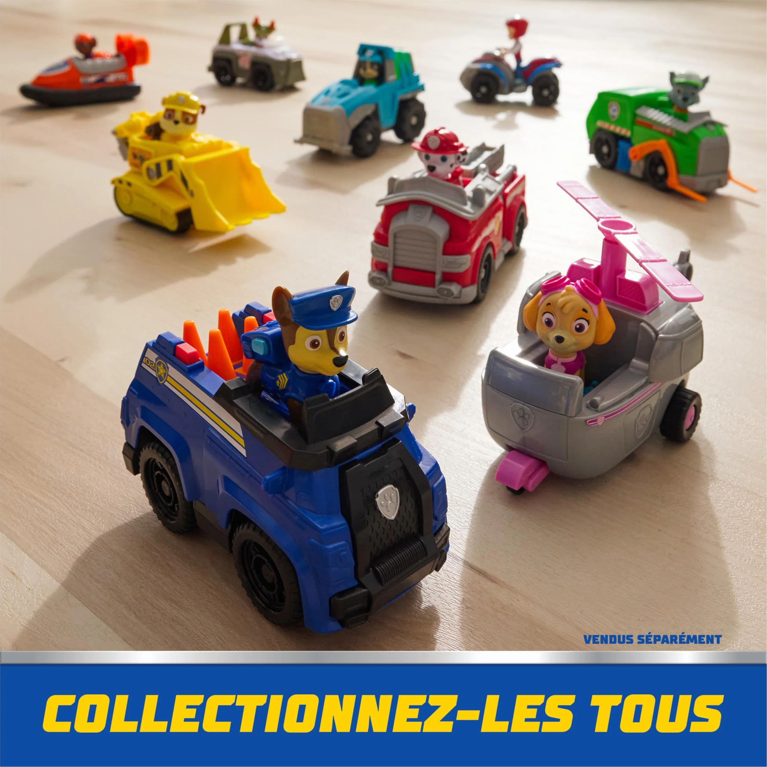 Paw Patrol Pat Patrouille Véhicule Figurine Ruben Voiture À Collectionner Plastique Recyclé Jouet Enfant 3 Ans+