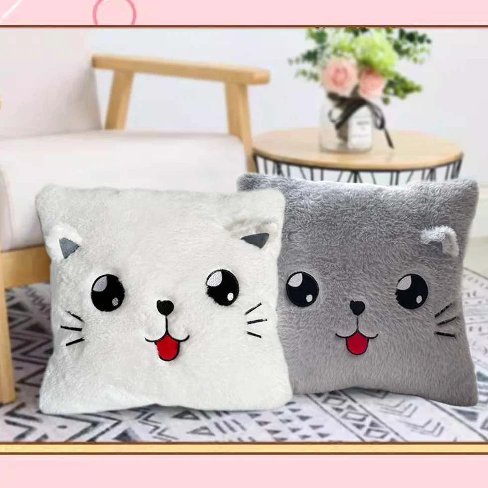 Coussin en peluche douillet pour chambre de bébé et enfant