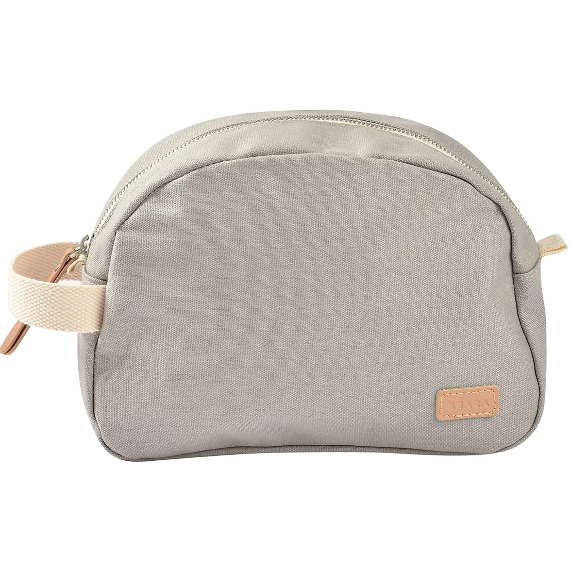 BÉABA Trousse de toilette Bébé Sac Genève Tissu Imperméable 100% Coton Gris Perle