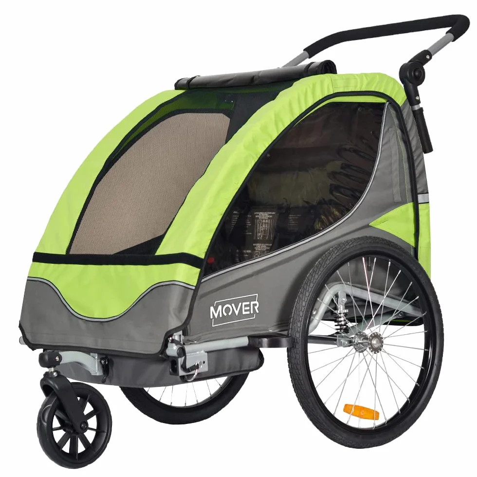 Papilioshop Mover Poussette et remorque vélo pour transport 1 ou 2 enfants