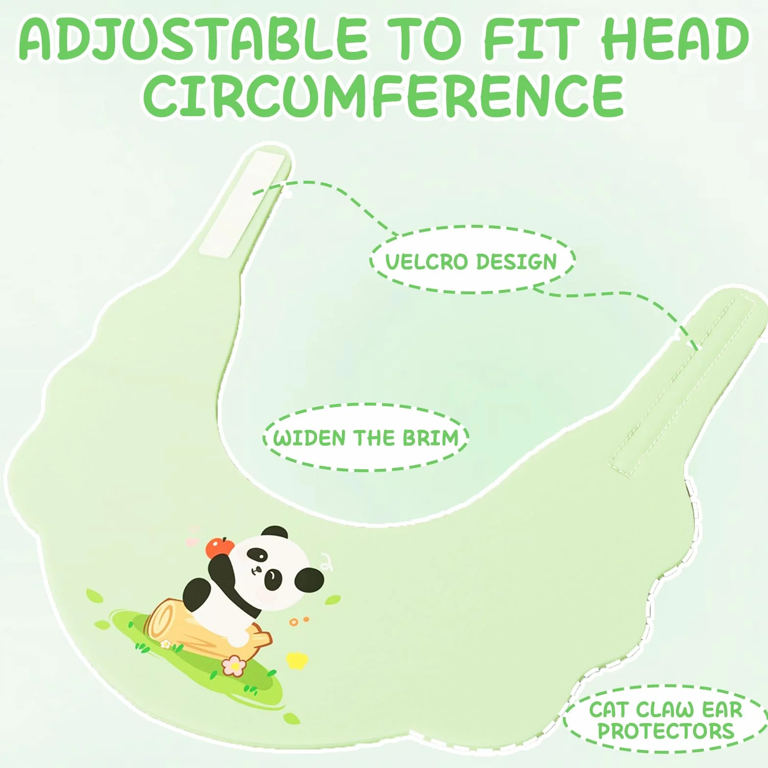 Bonnet de Douche Bébé Réglable, Bouclier de Lavage des Cheveux pour Enfant Protège Yeux et Oreilles