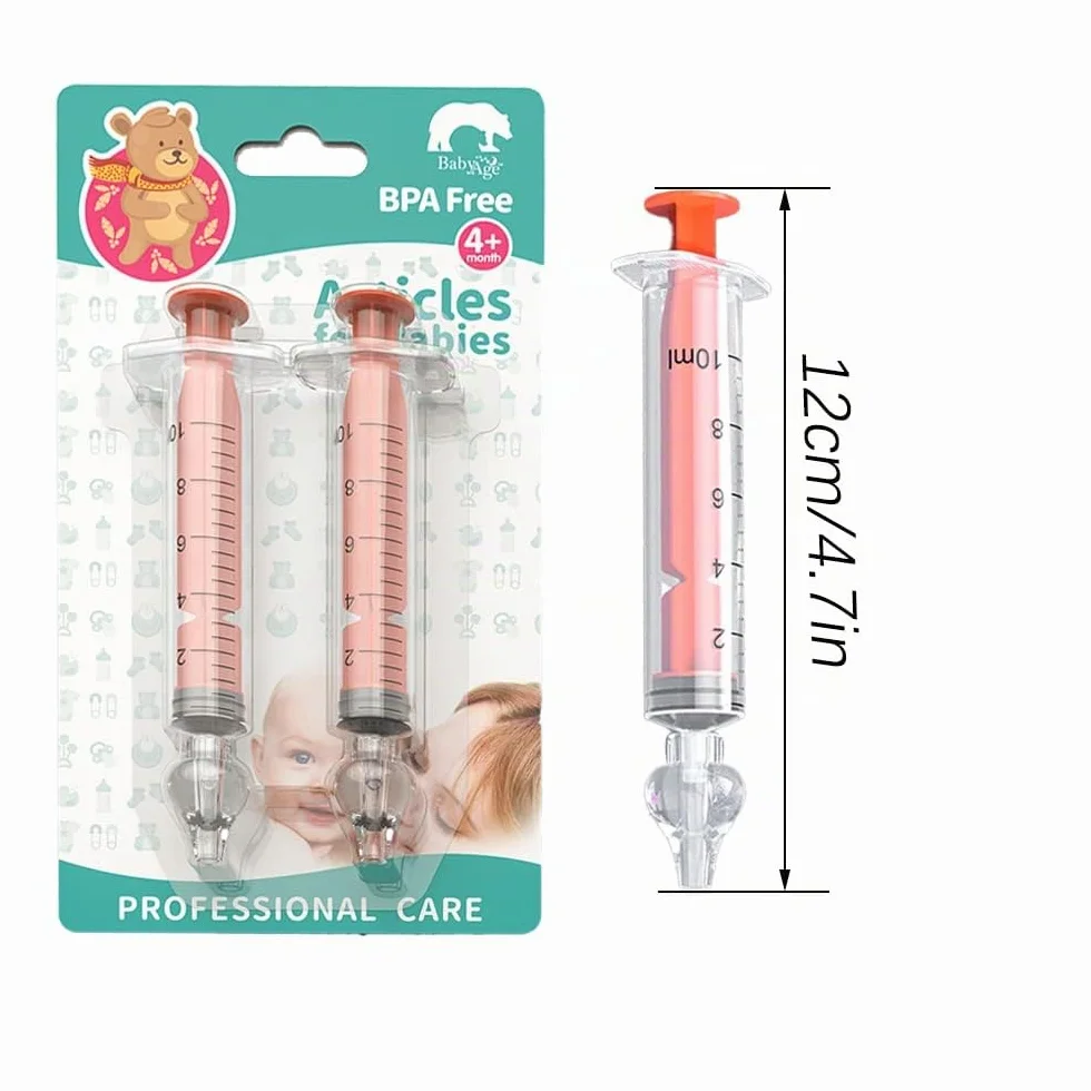 Mouche-bébé Portable Irrigateur Nasal 10ml avec Embout en Silicone Nettoyable Réutilisable