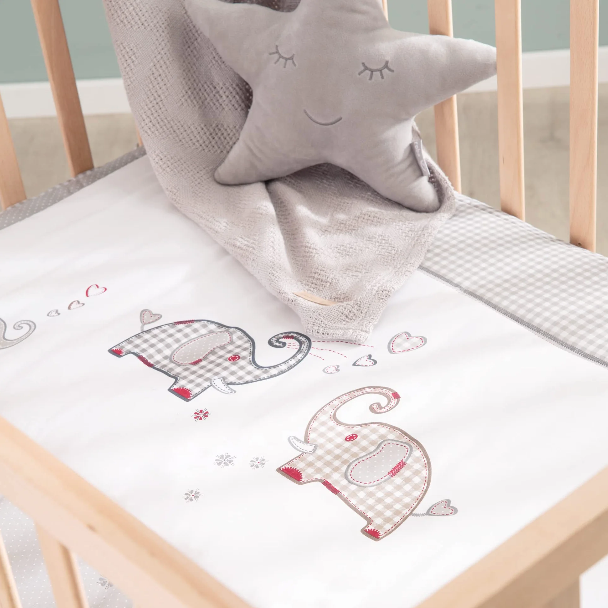 Parc Bébé Rectangulaire en Bois 75x100 Jumbotwins avec Tapis et Roues Freinables Blanc
