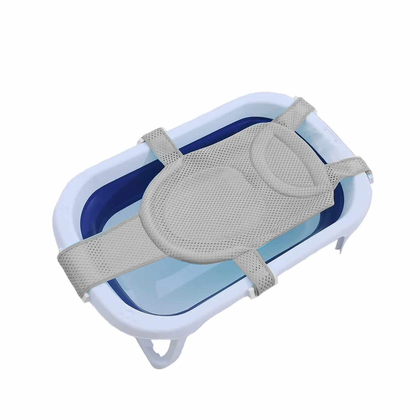 Antidérapant tapis de bain pour bébé Coussin de tête filet de bain 5 coins sécurité