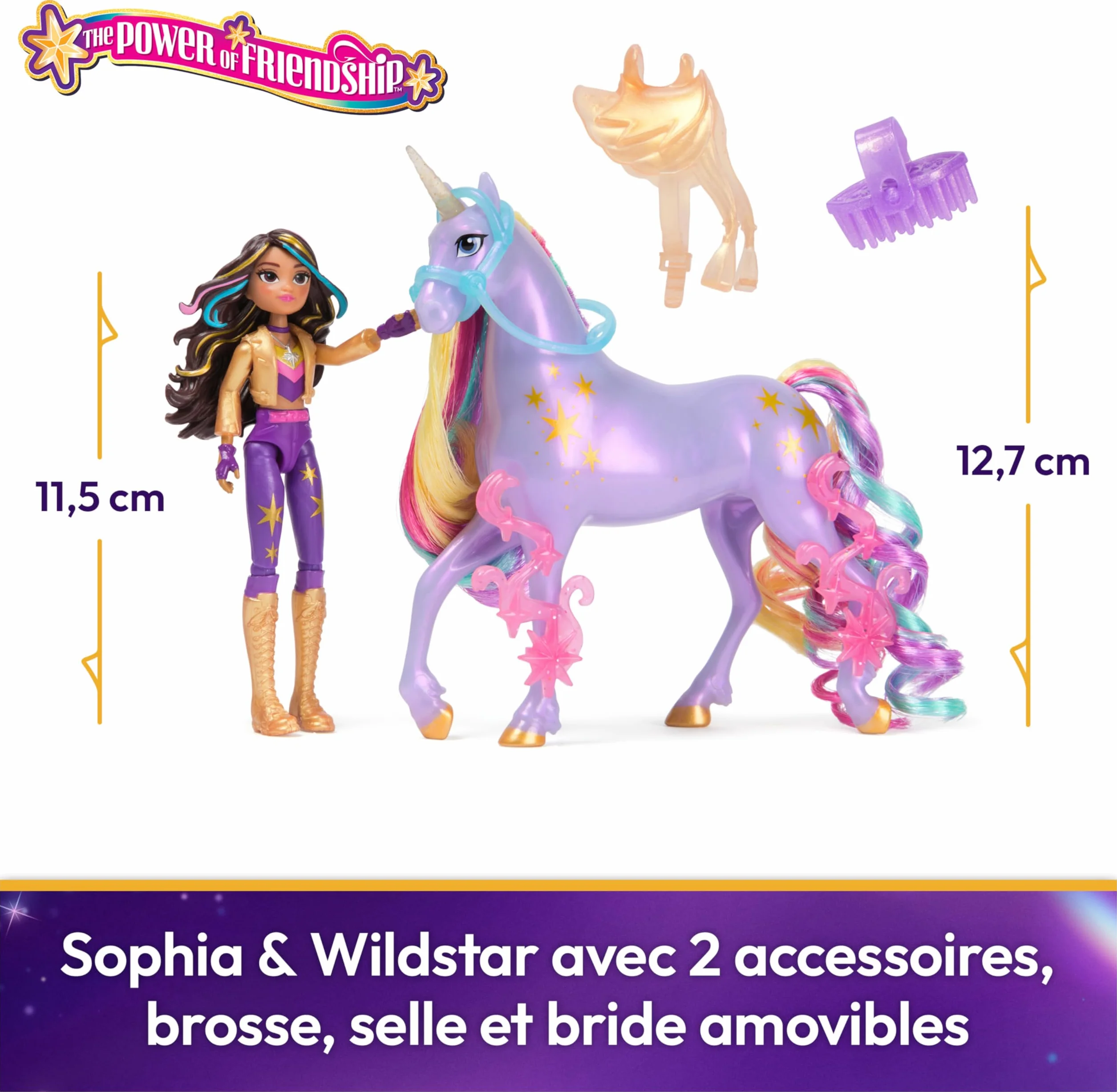 Unicorn Academy L'Ecole des Licornes Licorne Wildstar Poupée Sophia Jouet Enfant 4 Ans