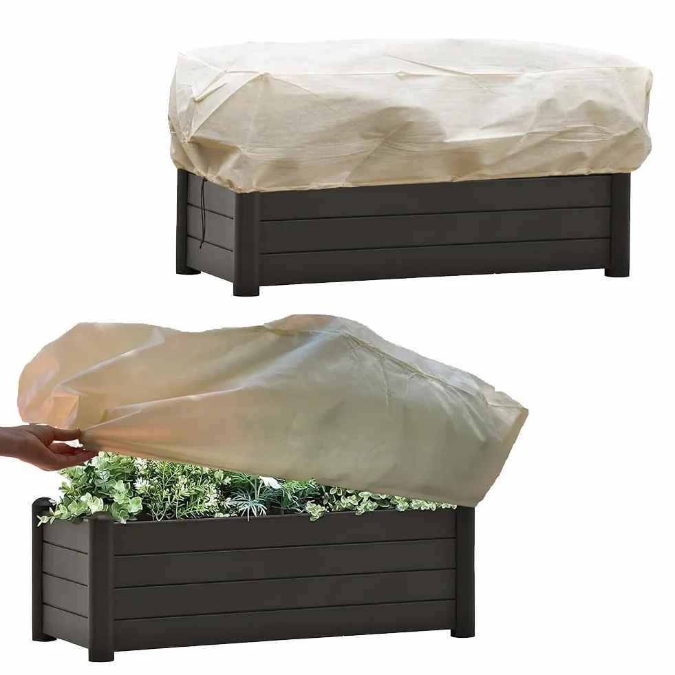 Housses de protection contre le gel pour pots de fleurs 150 x 45 x 40 cm, lot de 2