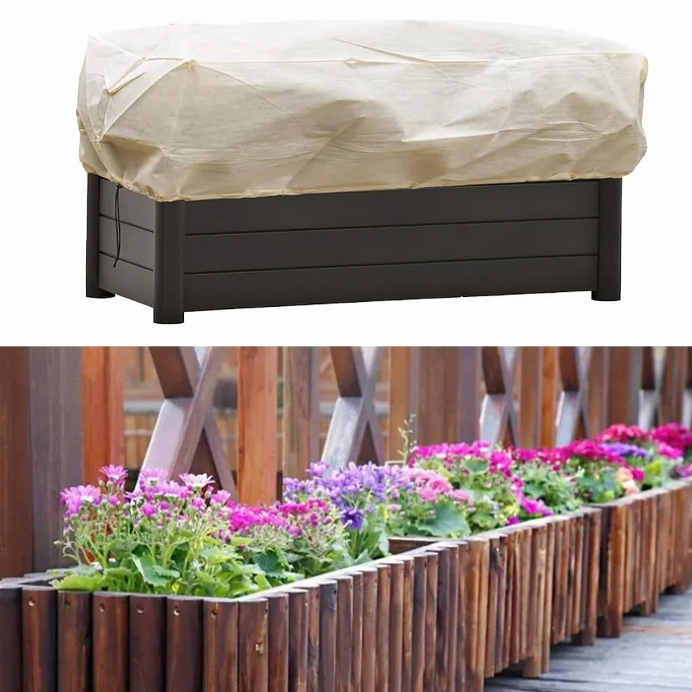 Housses de protection contre le gel pour pots de fleurs 150 x 45 x 40 cm, lot de 2