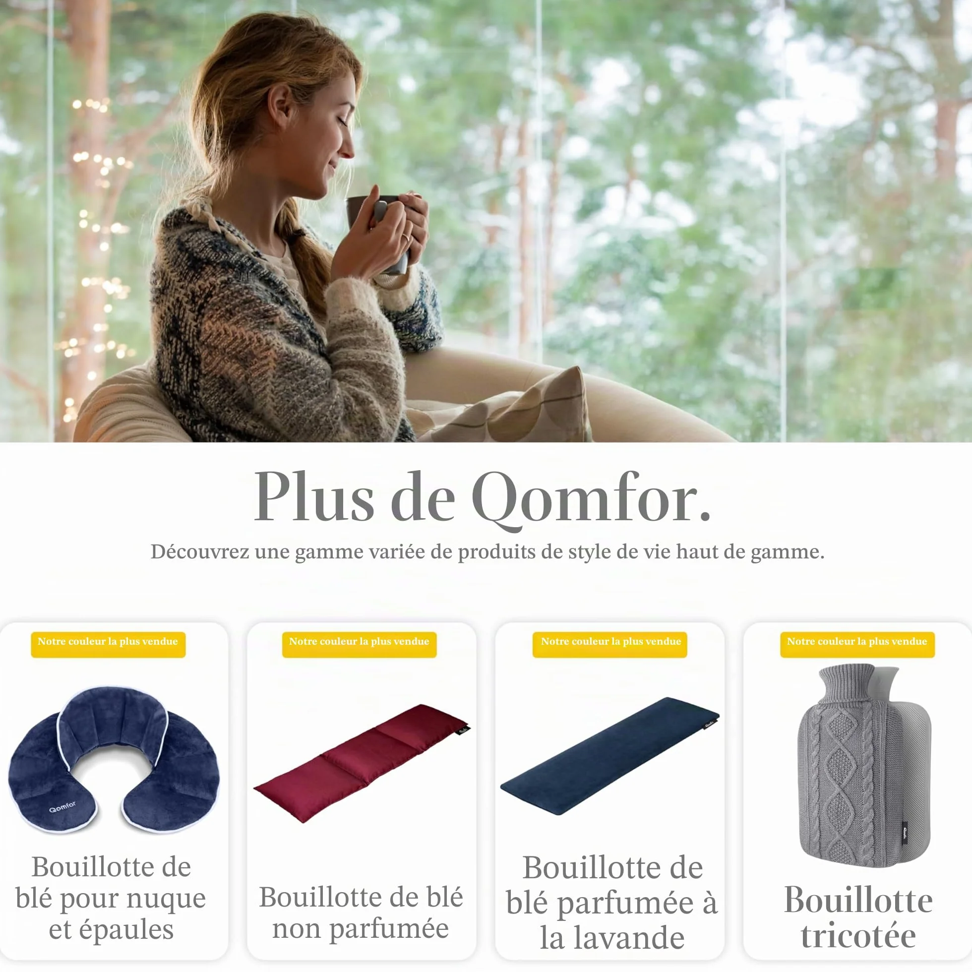 Qomfor coussin chauffant chaleur douceur confort