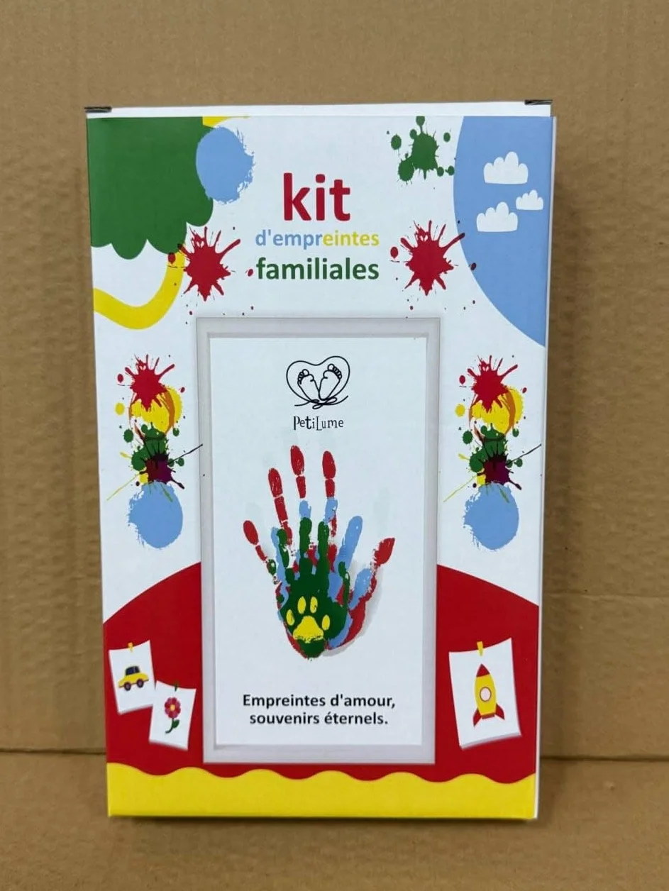 PetiLume Kit Empreinte Famille LED Cadeau Souvenir Parents