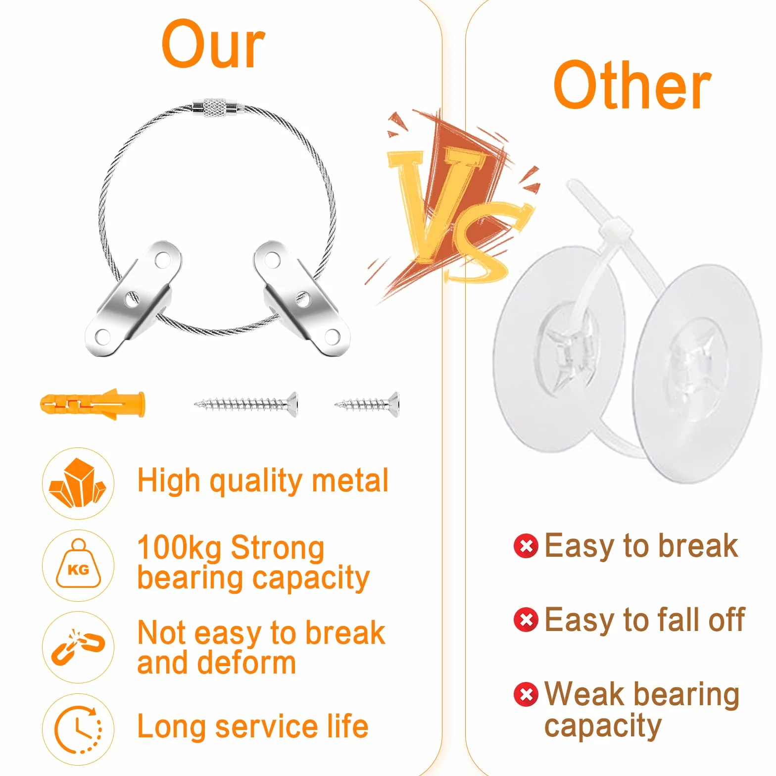 Kit Sangle d'Ancrage de Meuble Anti-Basculement Métal Sécurité Enfants Protection Bébés