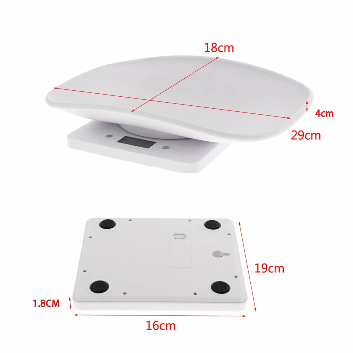 Balance pour Animal Domestique 10KG Échelle électronique Affichage LCD pour Chats Chiens Hamsters