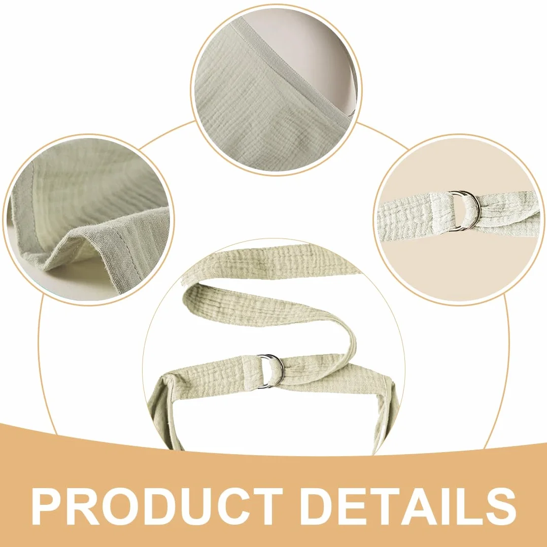 Couverture d'Allaitement Écharpe en Mousseline Coton Ajustable pour Bébé