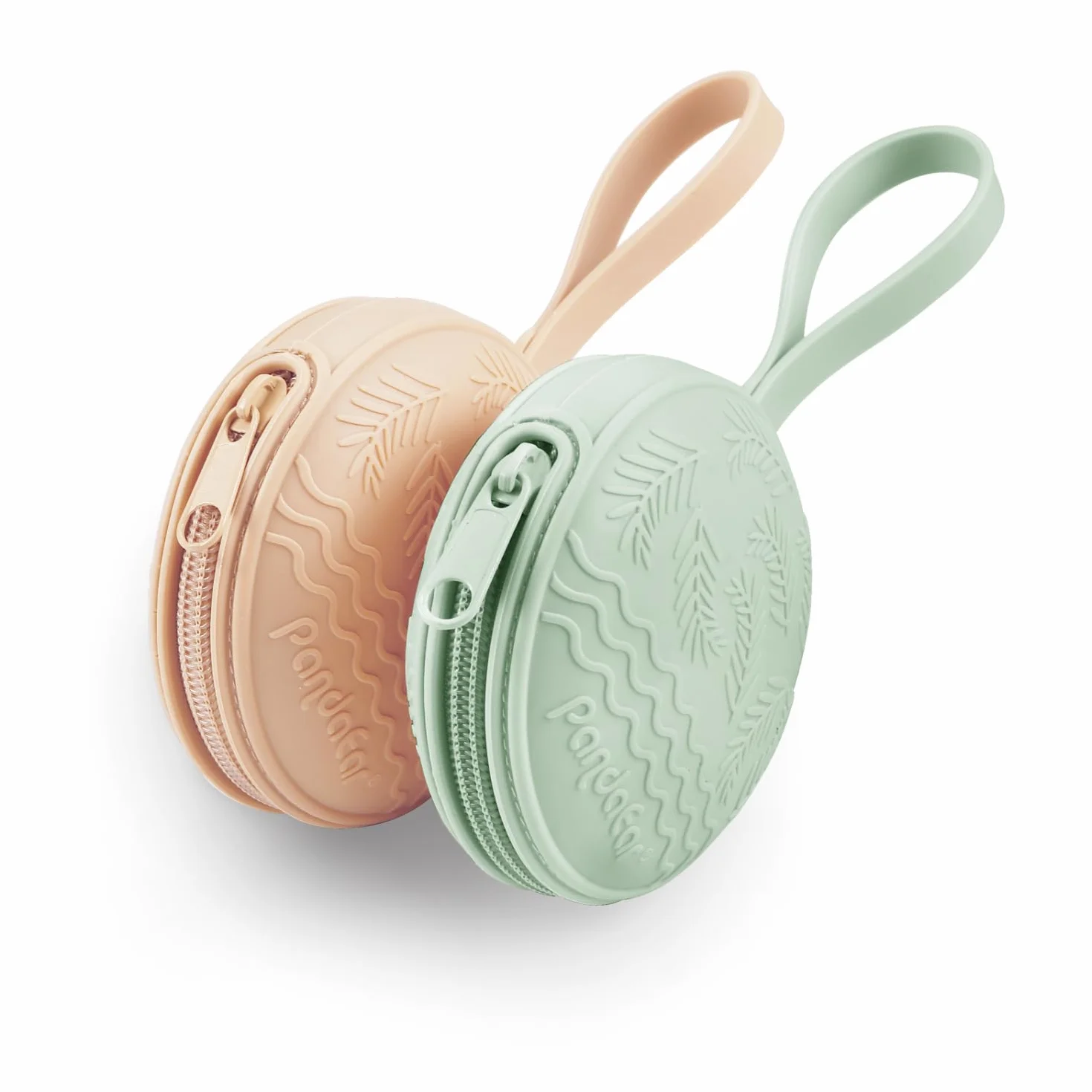 PandaEar Lot 4 Boîtiers pour Sucettes | 2 Étuis Voyage Silicone & 2 Boîtiers Transparents | Sans BPA