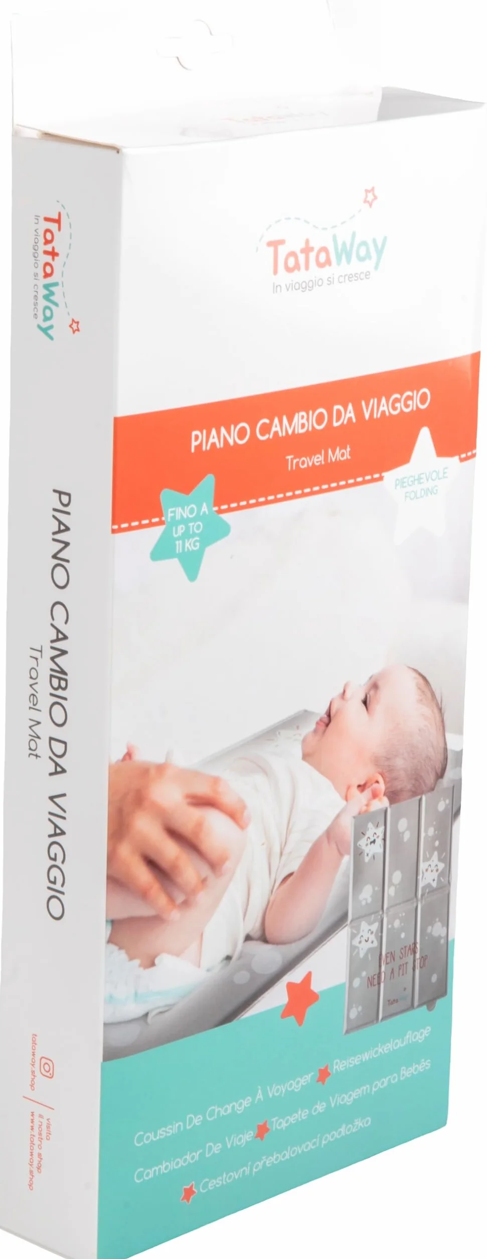Table à langer pliable portable pour bébé avec matelas imperméable et poches de rangement
