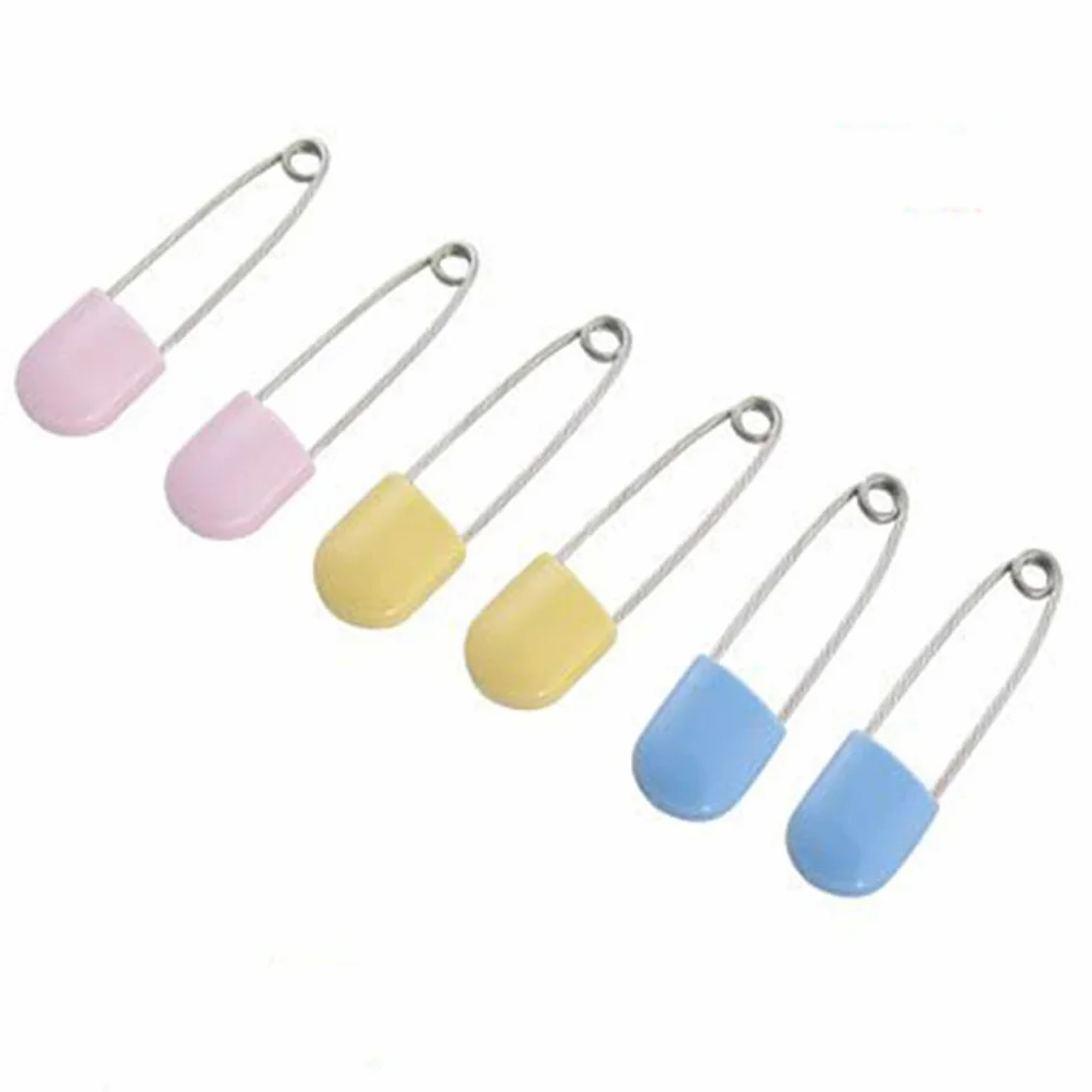 Lot de 6 épingles à couches assorties pour bébé