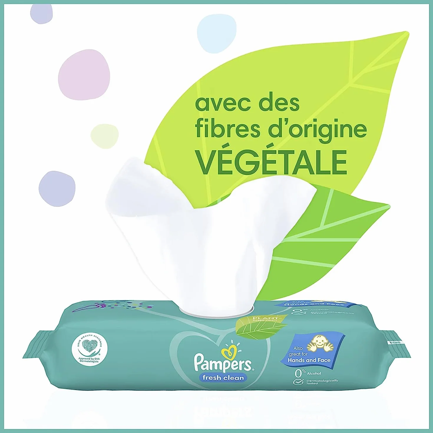 Pampers Lingettes Bébé Fresh Clean 624 Lingettes Lot de 12 x 52 Sans Alcool Testées Dermatologiquement