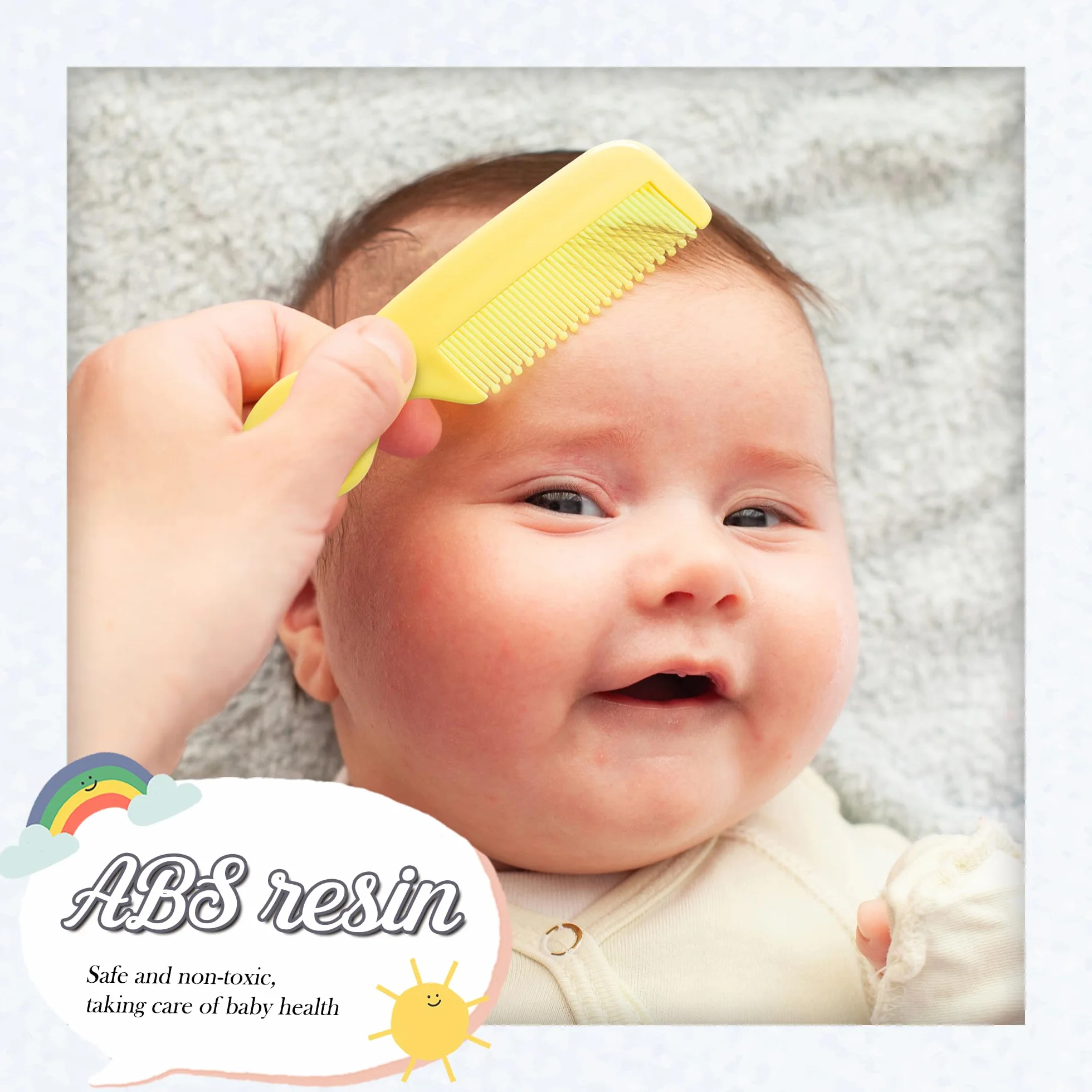 Brosse à Cheveux Démêlante 4 Pièces pour Filles Garçons Cheveux Secs et Mouillés